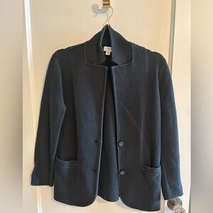 J Crew Black Sweater Blazer MP